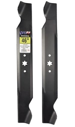 New Maxpower 46” Mower Blades 2 Pack