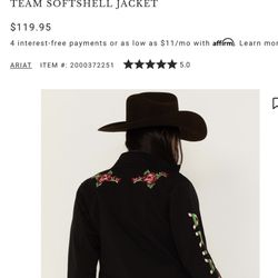 Small Ariat Jacket Send Me Offer 