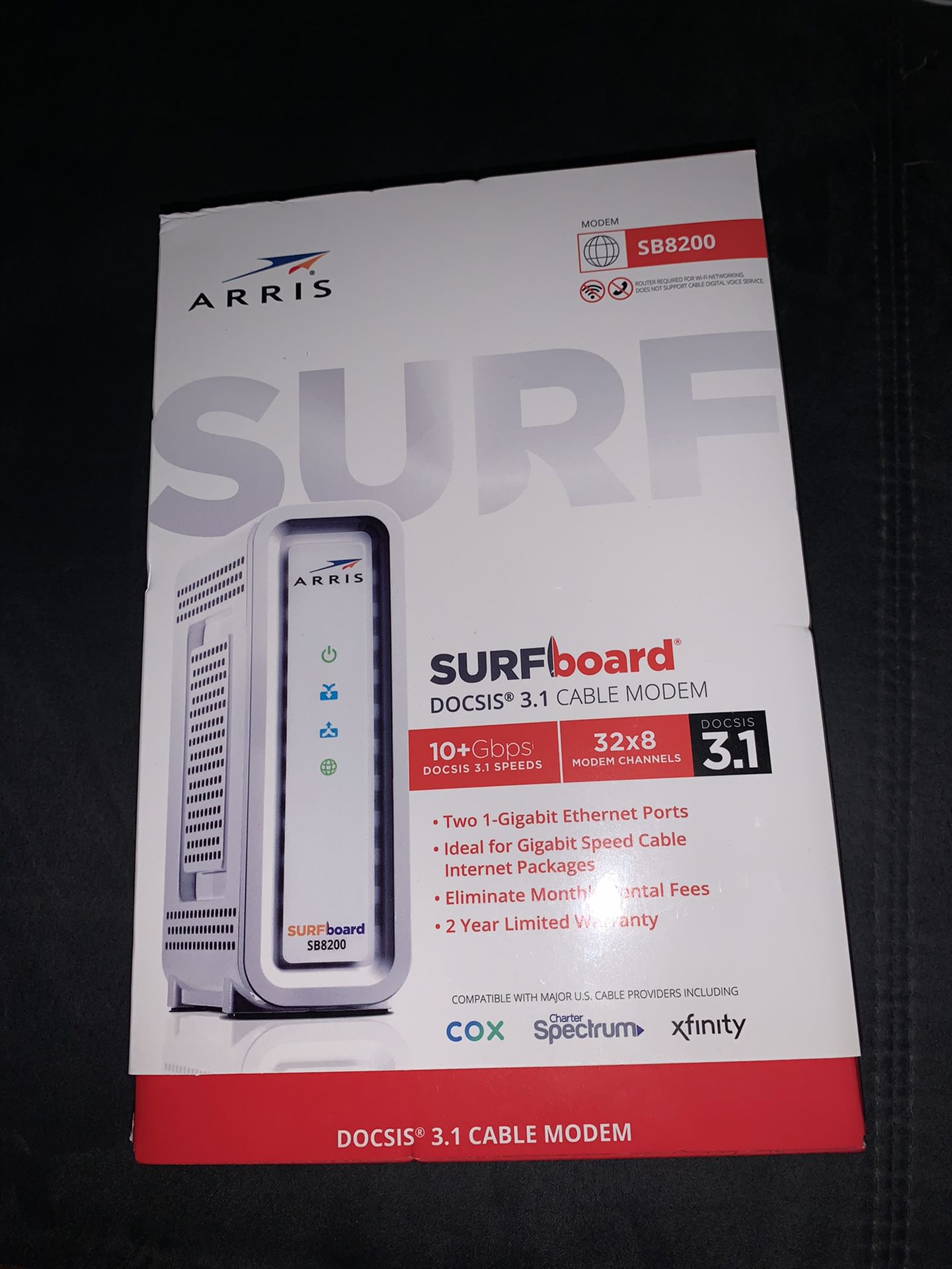 Arris cable modem surfboard docsis 3.1 brand new