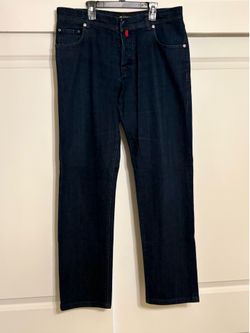 Kiton Italian Handmade Dark Denim Jeans