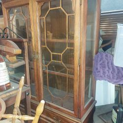 Glass And Wood Dislpay Cabinet