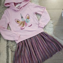 New Unicorn Dress,  7Y,  $23