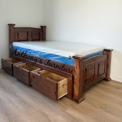New Twin Bed With Drawers And Mattress