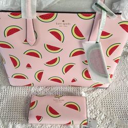 Kate Spade Marleen Watermelon Party Tote Set