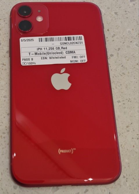 iPhone 11 - 256GB - Red (Unlocked)