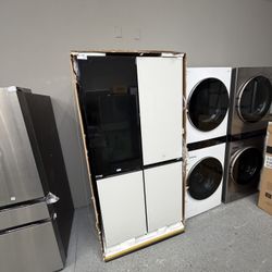 Samsung Flex White Bespoke Refrigerator 29 Cu Full Size 