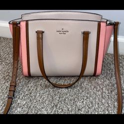 Certified Authentic Beige/Pink Kate Spade Tote