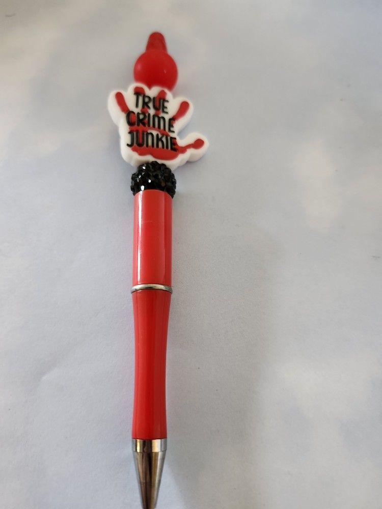 True Crime Beaded Pen