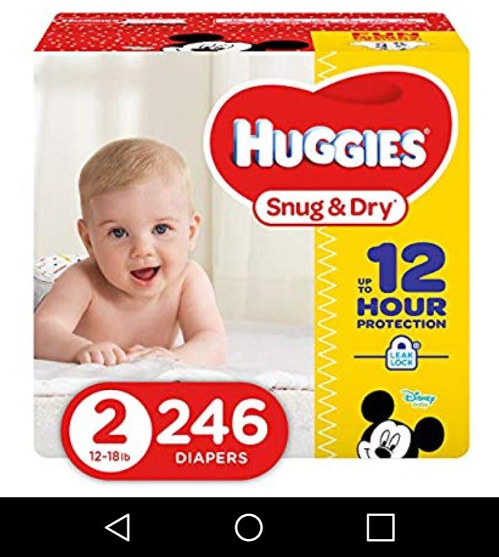 492 Brand new huggies size 2 diapers snug and dry