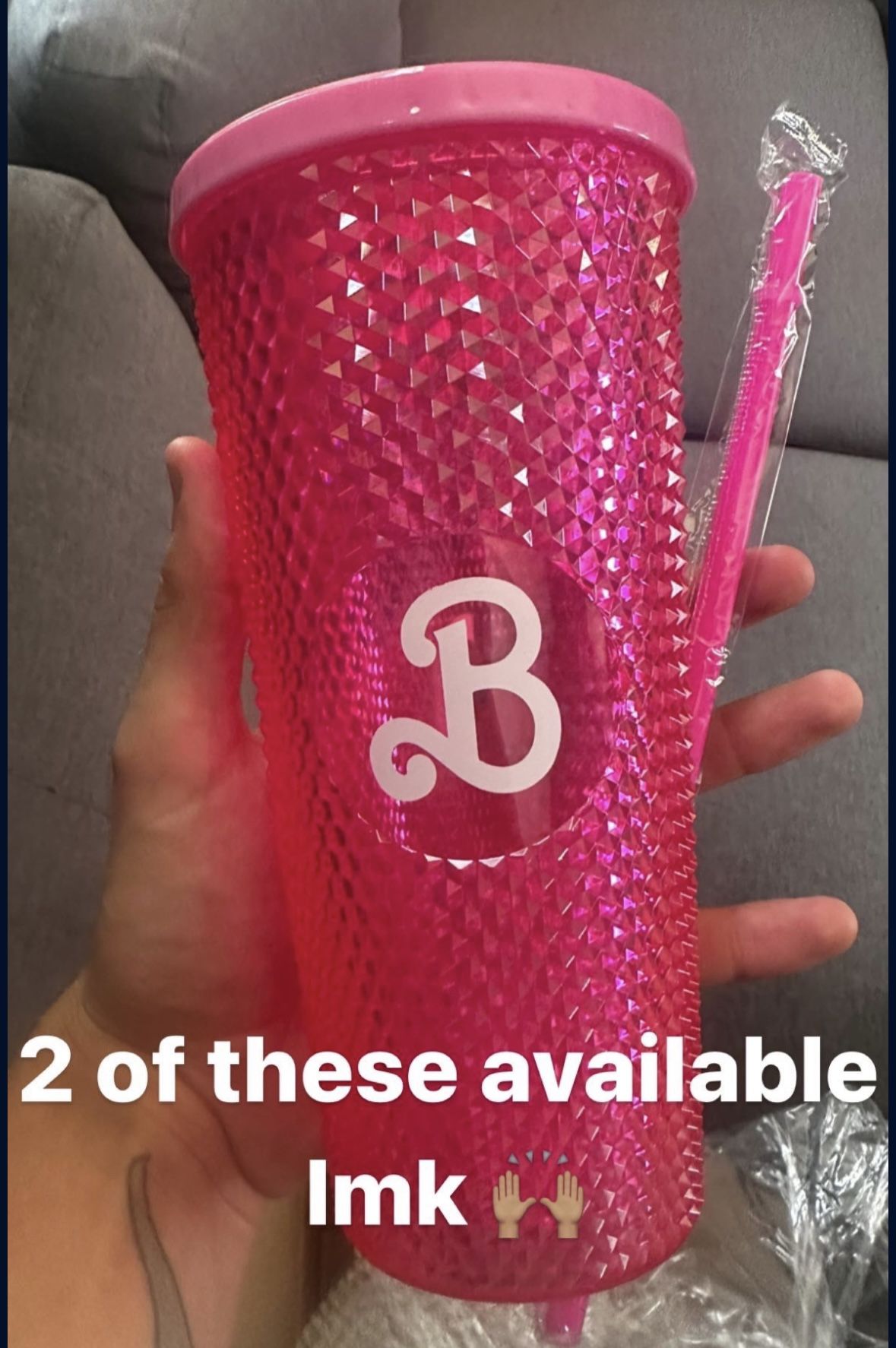 Cinemark Barbie The Movie Pink Diamond Tumbler 20oz Cup!