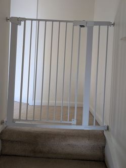 Metal safety gate.