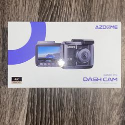 AZDOME WiFi 4K Dash Cam Front and Rear, 4K+1080P Dual Dash Camera for Car, Free 64GB Card, Motion Detection 24H Parking Mode Dashboard Camera Built-in