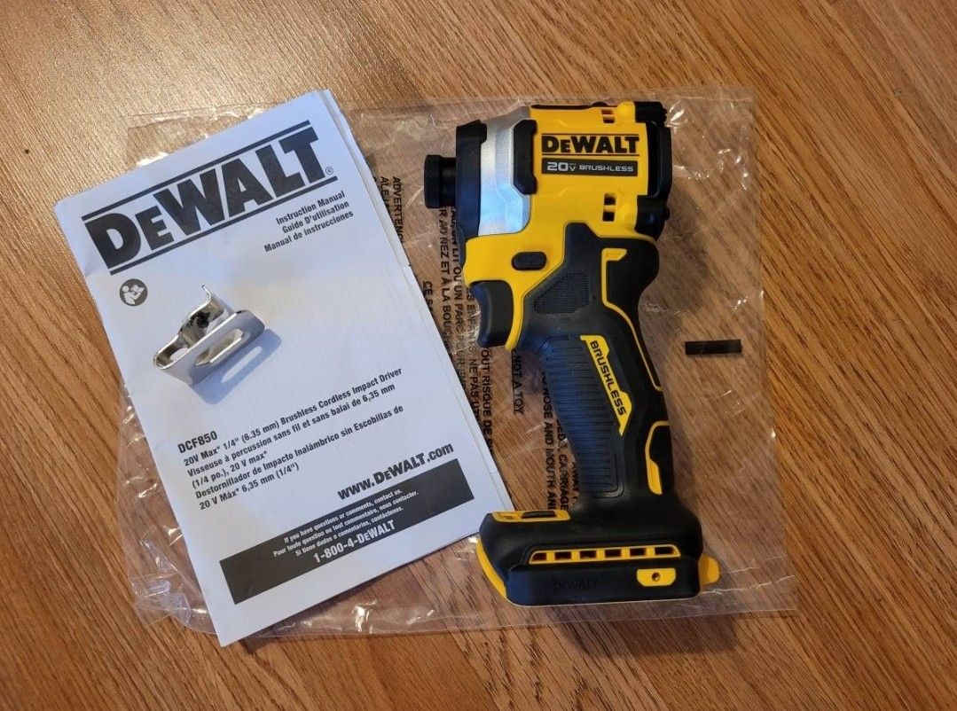 New Dewalt 20v Dcf850 Atomic Impact Driver Brushless Cordless Tool-only $90 Firm Pickup Only