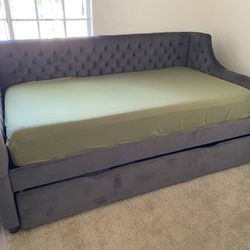 Twin bed with trundle