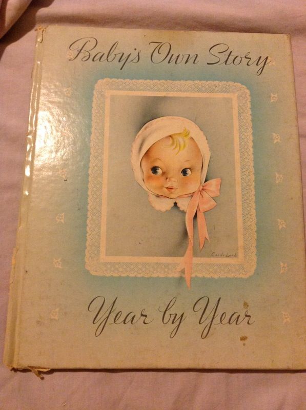 Vintage 1940s baby growth book