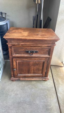 Tan oak night stand