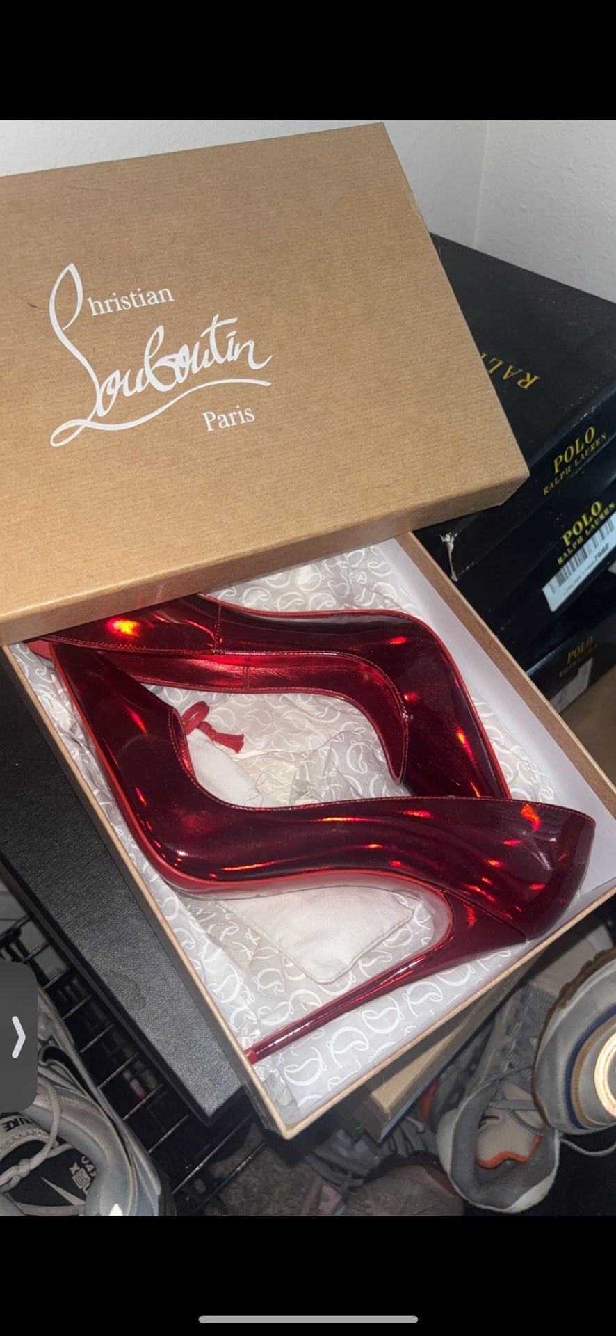 Christian Louboutin Red Patent Leather So Kate