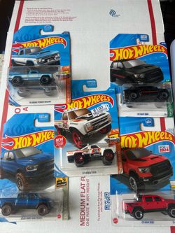 Hotwheels dodge truck bundle of 5