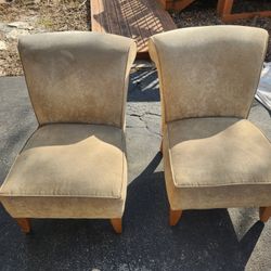 Accents Chairs Cream Cloth Matching 