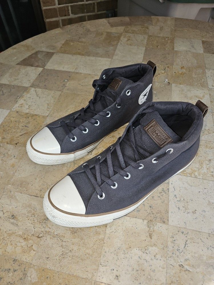Chuck Taylor All Star Converse High Tops 11.5 Dk Gray