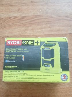 RYOBI ONE+ 18V Compact Bluetooth Radio P742 (Tool Only) – New