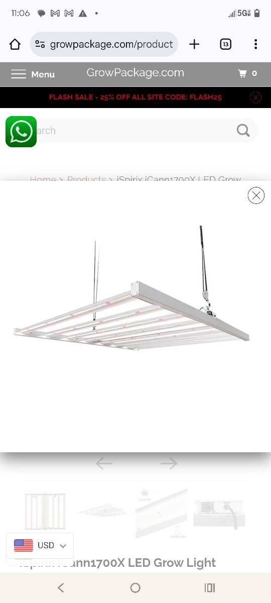 Grow Light 650watts 