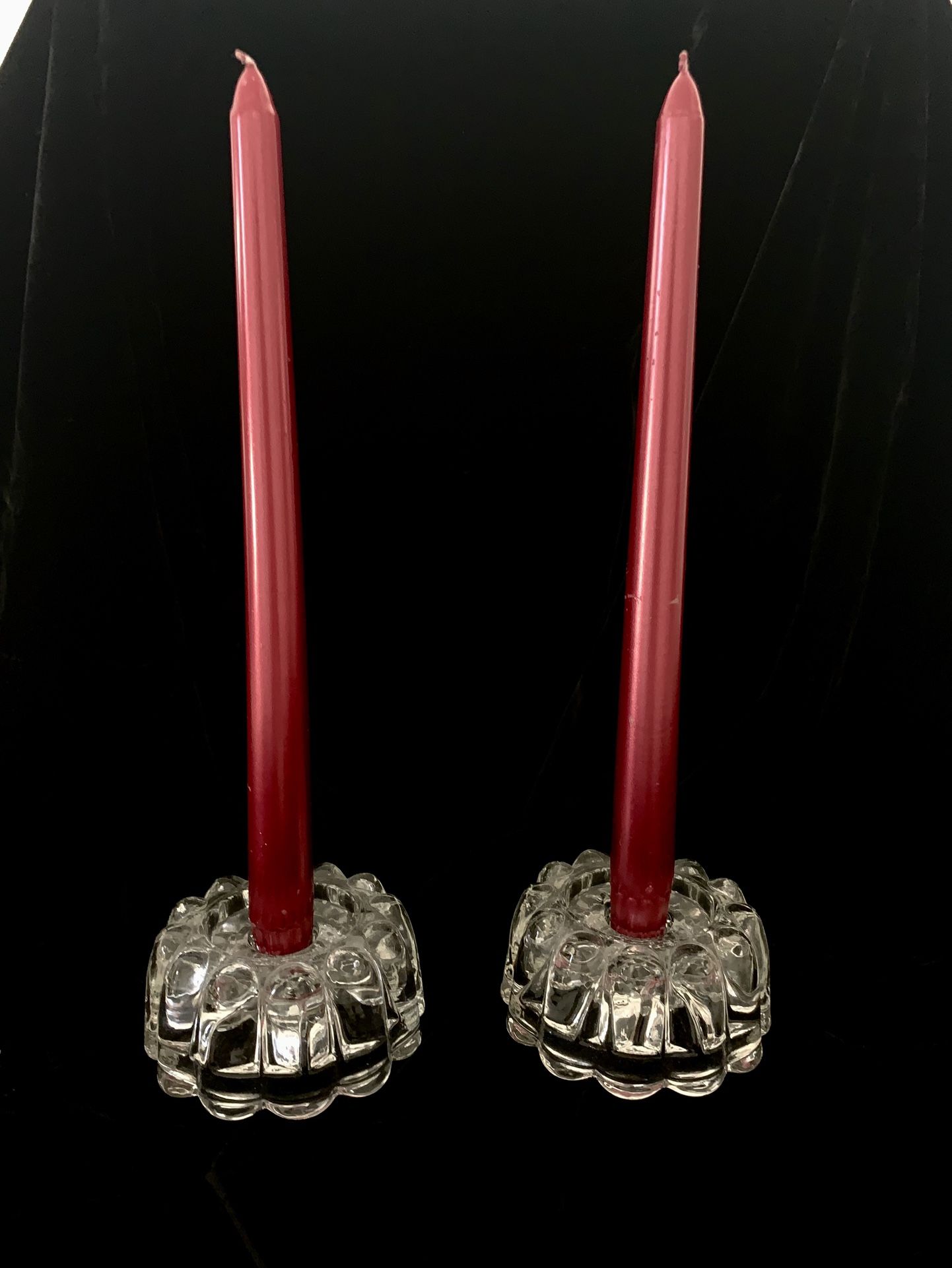 Princess House Crystal Candle Holders