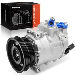 Ac Compressor W/ Clutch For VW Jetta 05-14 VW Passat 12-14 Golf Beatle And Audi