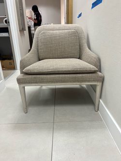 Modern neutral  side chair