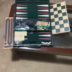 Chess Piece Set With Complete Other Games