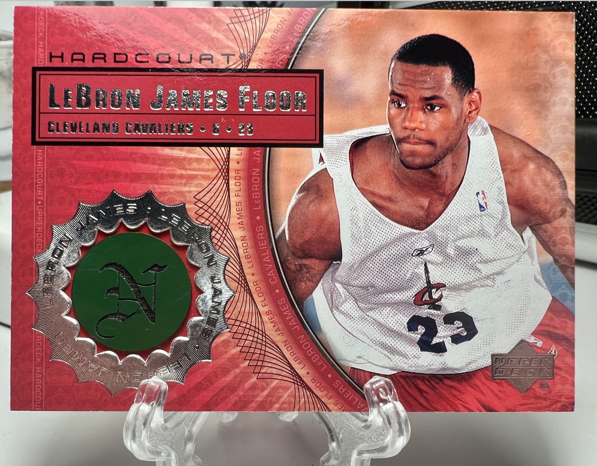 Lebron James 2003 Rookie Lakers Hardcourt Floor Patch