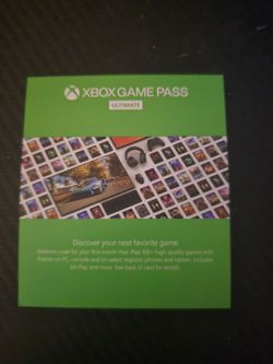 Xbox gamepass ultimate