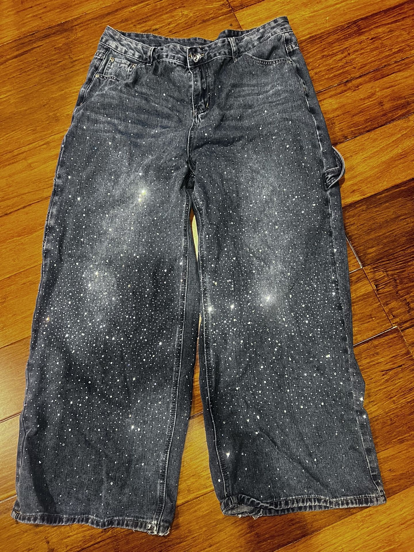 rhinestone jeans