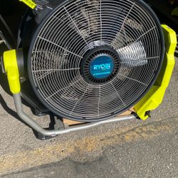 RYOBI 40V HP Brushless Cordless Hybrid WHISPER SERIES 20 in. Air Cannon Fan (Tool Only)