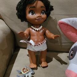 DISNEY Moana Doll & Pua Doll