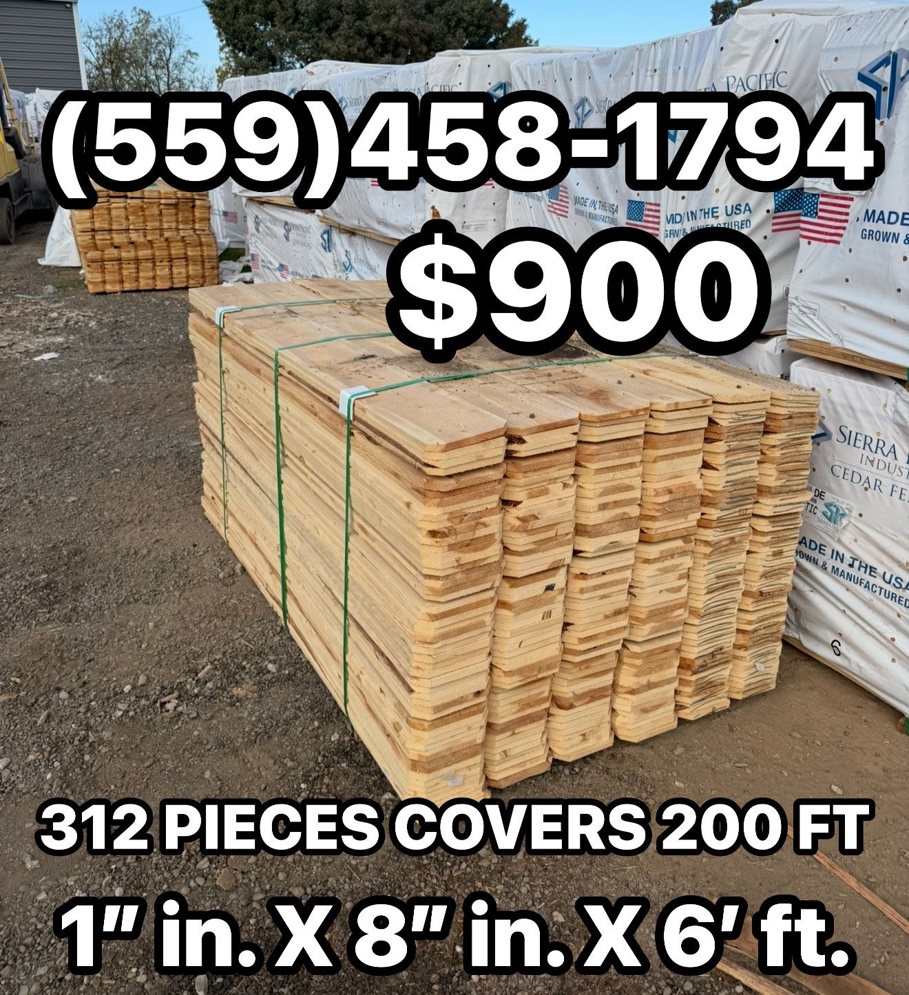 New Fence Wood / Madera Nueva Para SERCAS