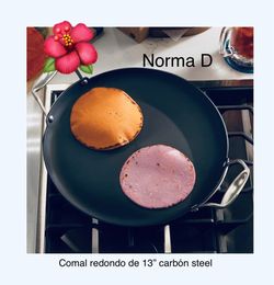 Comal redondo de 13” carbón steel Nuevo en su caja 🌺 princess house 🌺