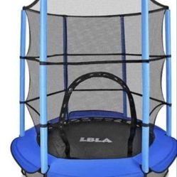 Swing With Slide And Trampoline