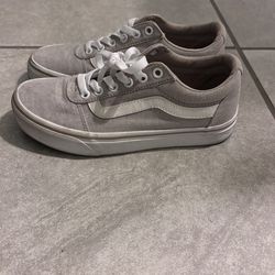 Grey Vans size 6