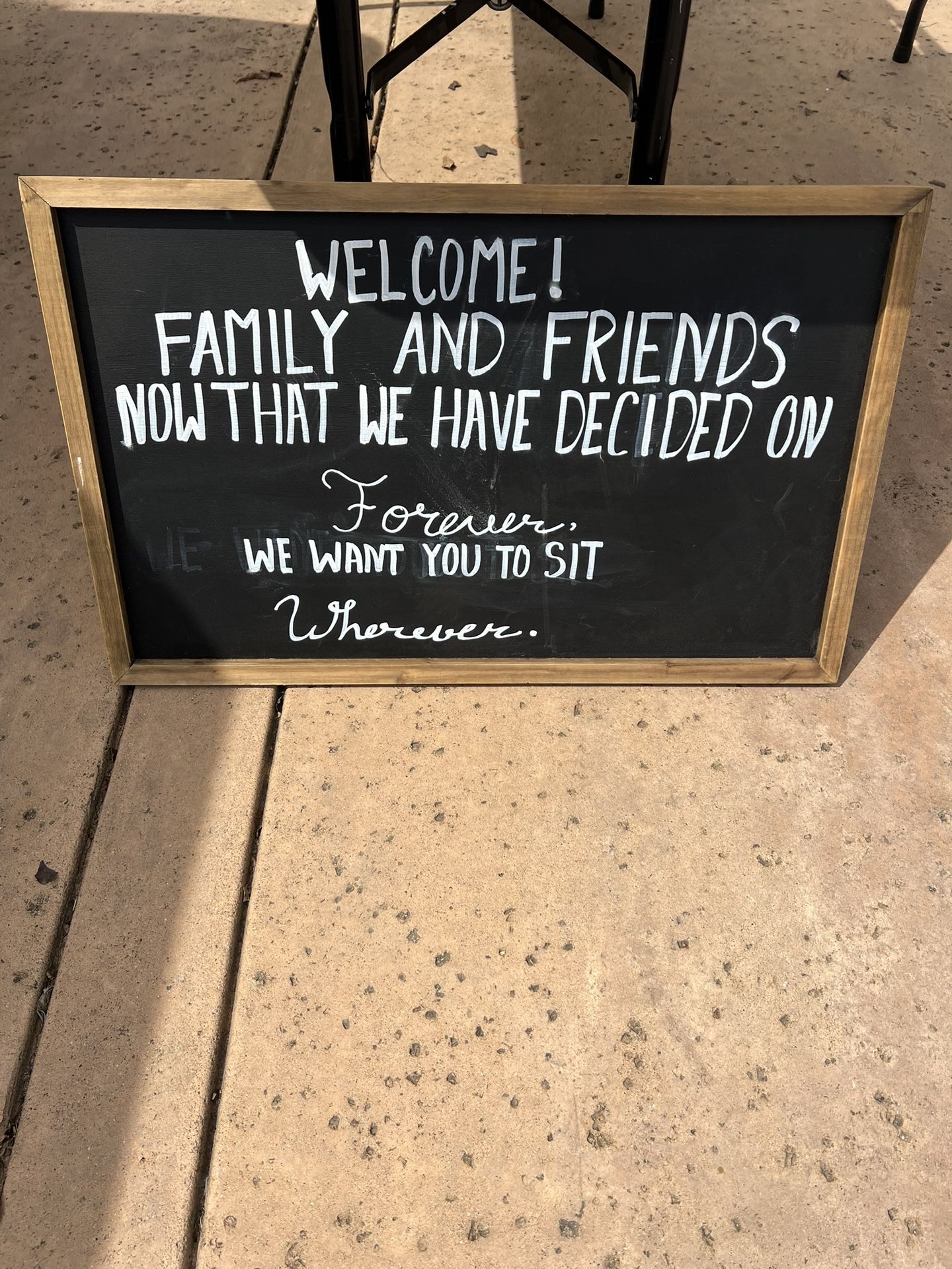 Chalkboard Wood Sign