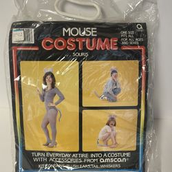 Vintage 80s Amscan Mouse Costume Accessories Kit New Complete Sealed
