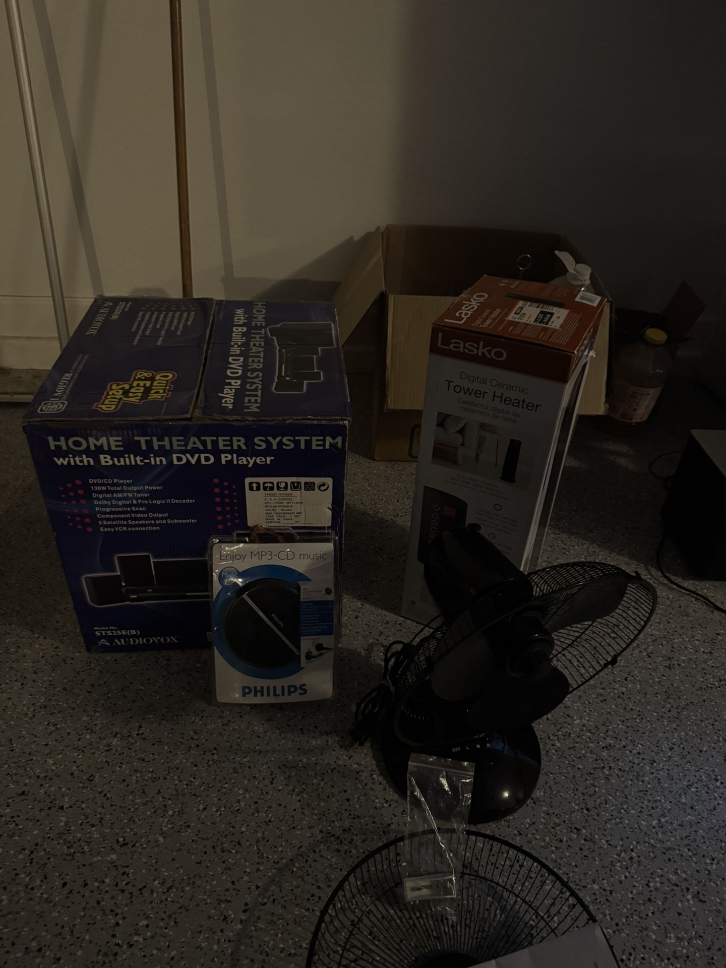 Surround System,heater,fan And Cd Player 