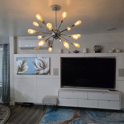 Spudnik Lamp Chrome 36"