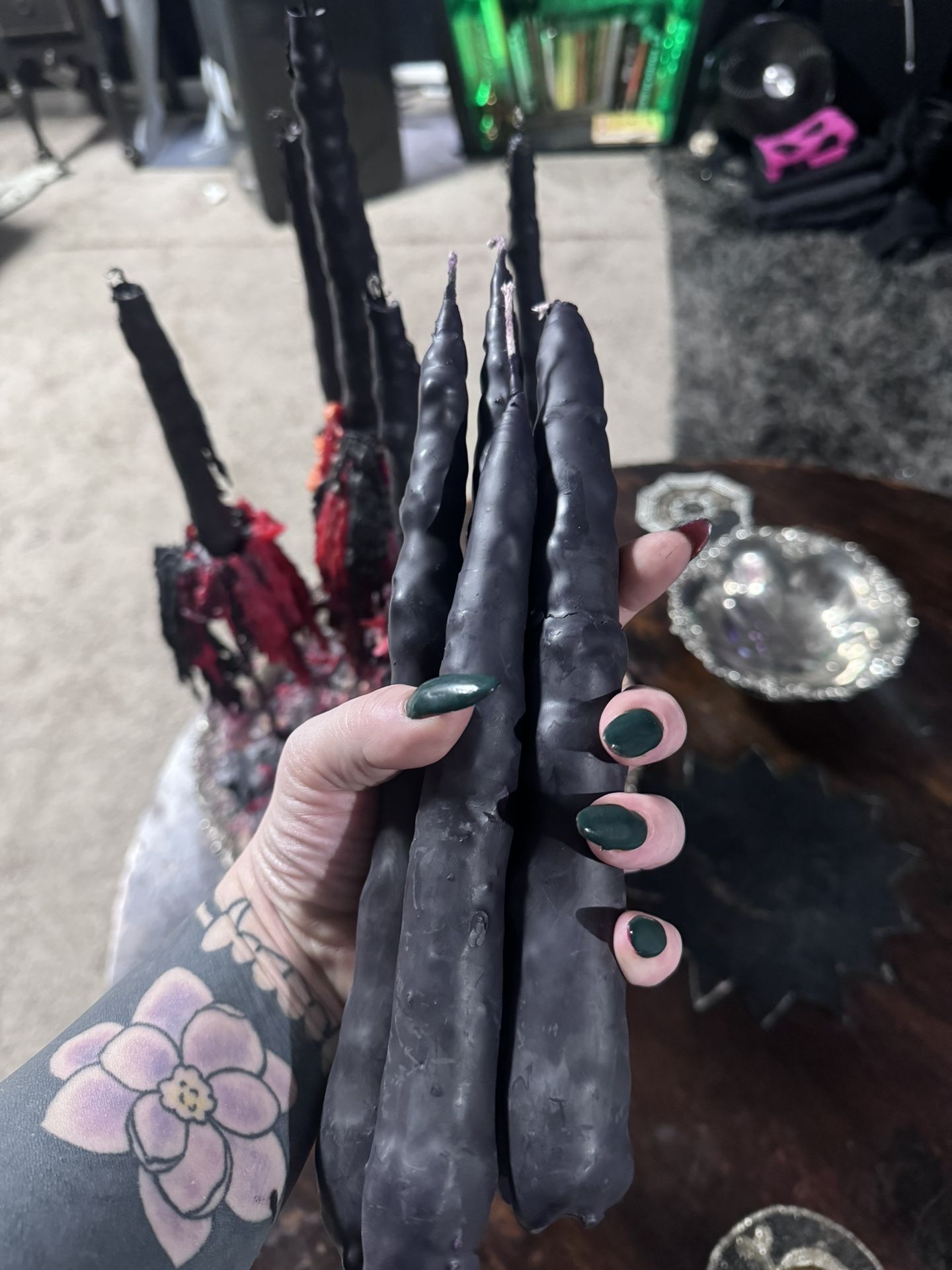 beeswax witch candles