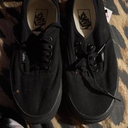 Women’s Vans Black Shoes Size 8