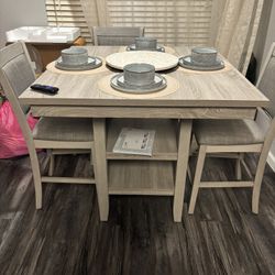 Grey 4 Seater Dining Table- Table Only
