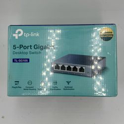 tp- link 5 - Port Gigabit Desktop Switch TL- SG105 New