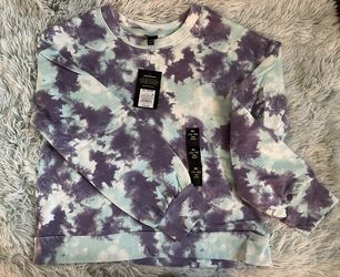 NWT* XL (14/16) Blue/Purple Tie Dye SweatShirt- Art Class