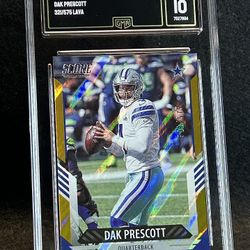 2021 Score 🔥 Dak Prescott 🔥 Lava /575 GMA 10 💎 Mint - Dallas Cowboys