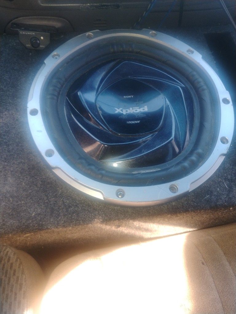 10 Inch Sony Speaker With Box Works Great